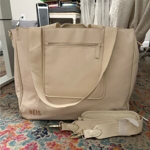 BEIS Cream Tote Bag